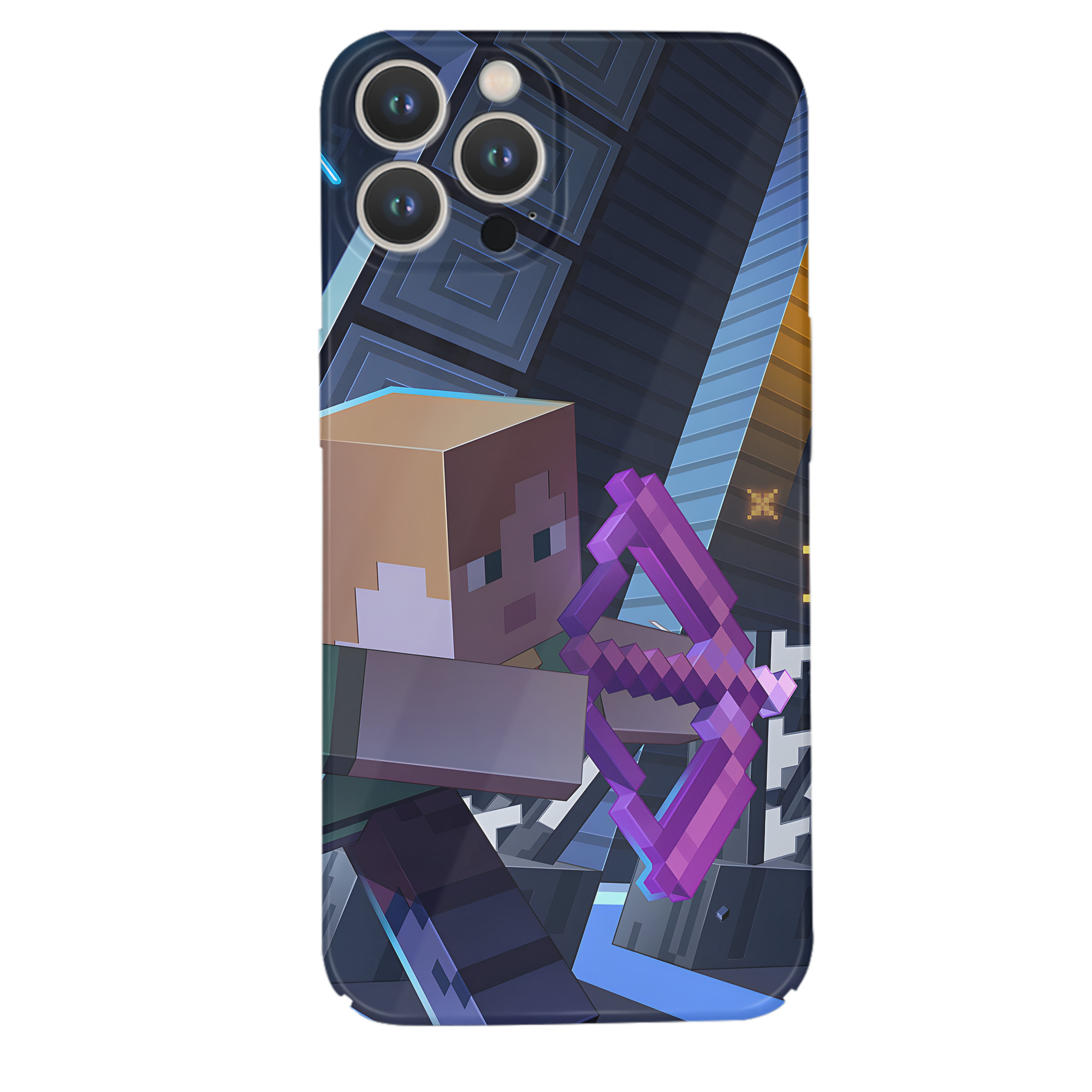 （画像用） マインクラフト ブロックの世界 Minecraft MC Block world 【iPhone 14シリーズ対応】ハードケース